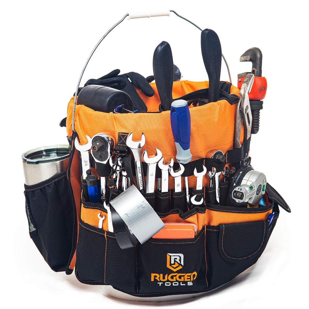 Organizador de ferramentas Bucket Rugged Tools Malone 64 Edição de Bolso