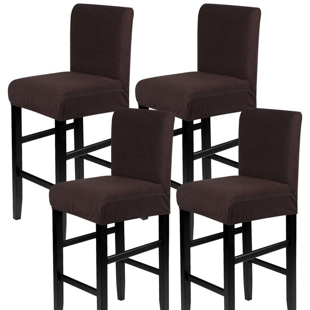 Conjunto de 4 capas de banco de bar SearchI Jacquard Coffee