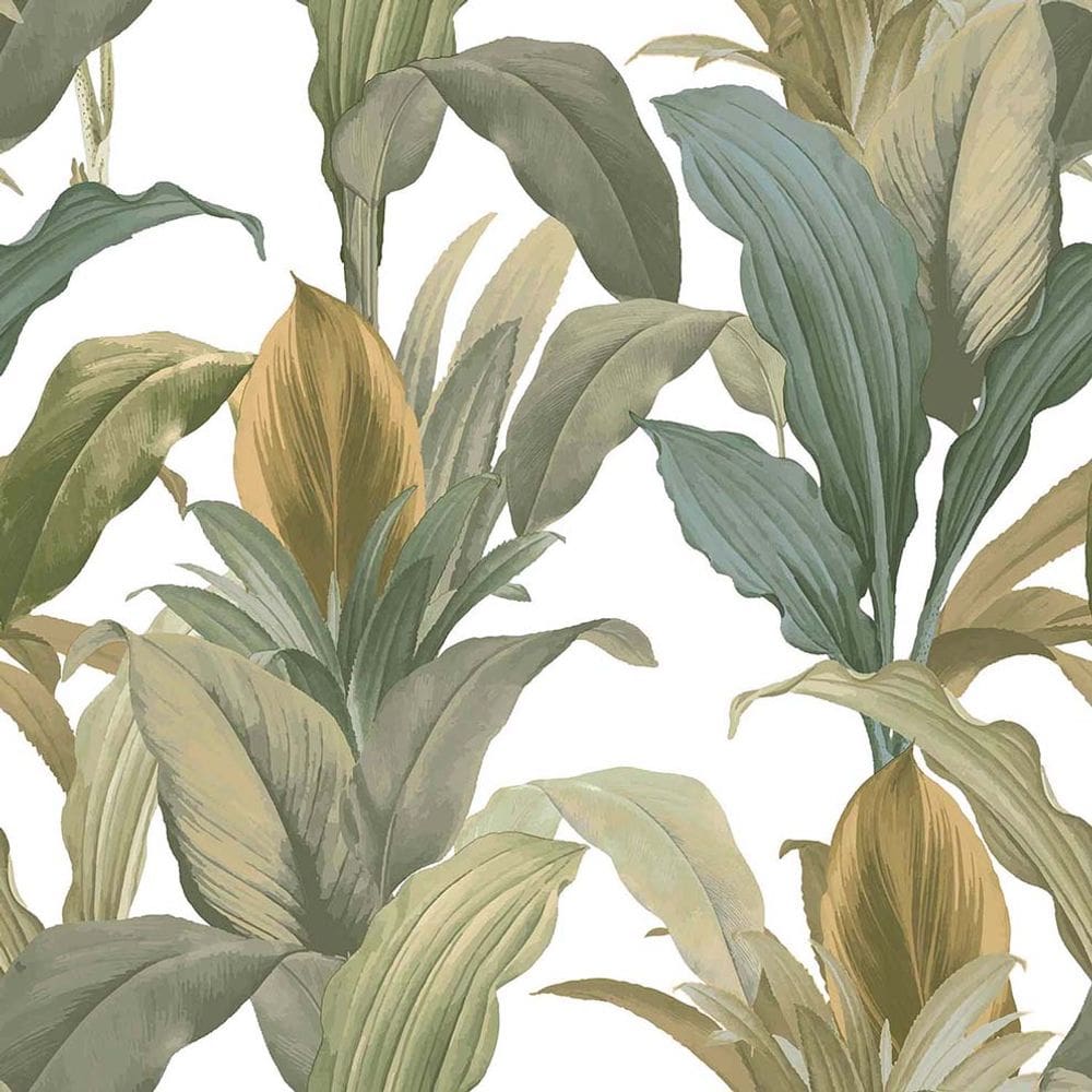 Papel de Parede Botany House Garden Verde 15513