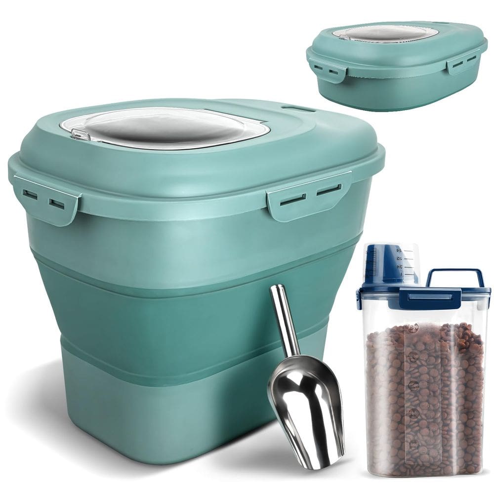 Recipiente de armazenamento de alimentos para cães TIOVERY Hermético de 6 kg a 13,6 kg