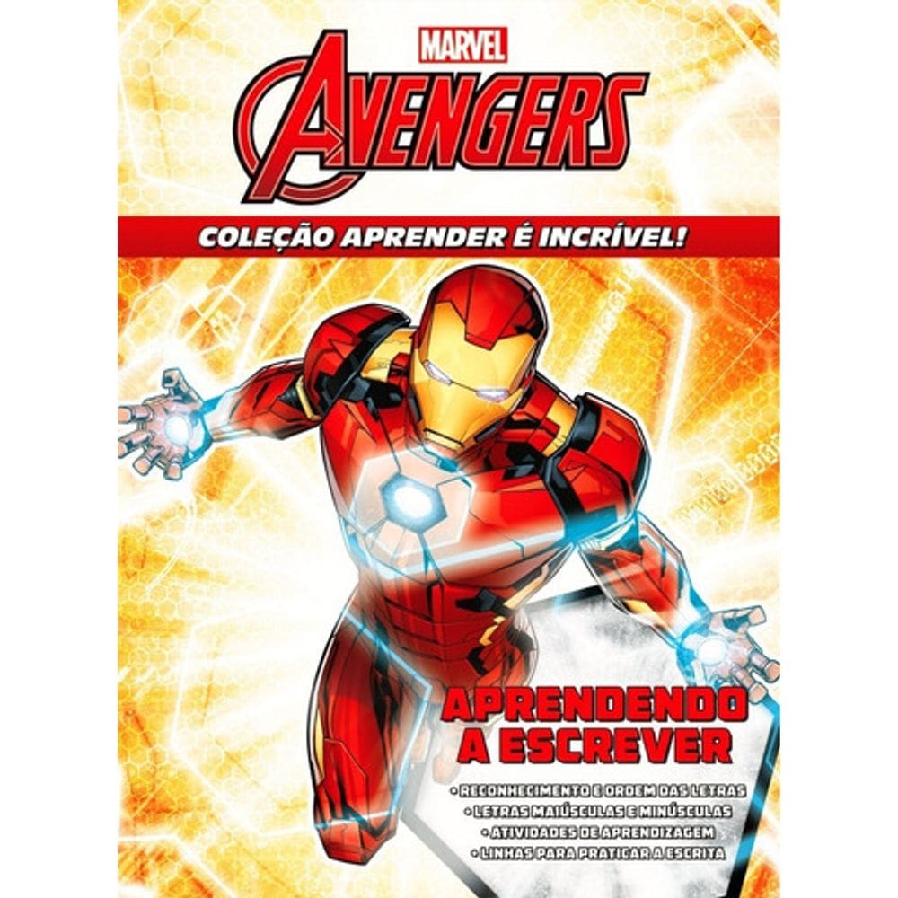 Aprender É Incrível Marvel Avengers - Aprendendo A Escrever