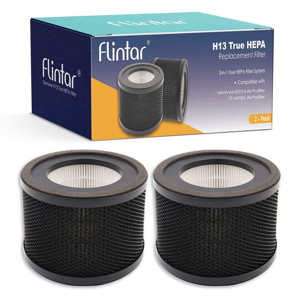Filtro purificador de ar Flintar H13 True HEPA, pacote com 2 unidades TaoTronics