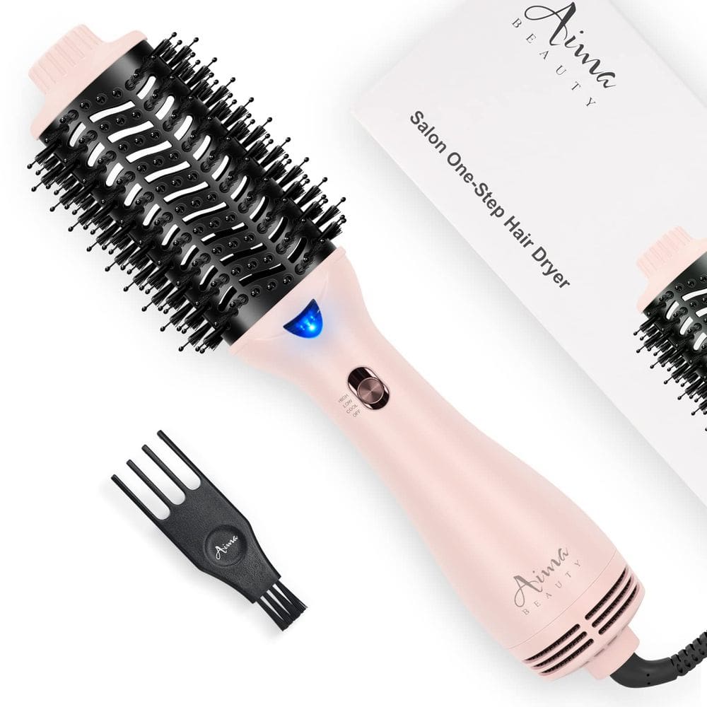 Escova para secador de cabelo Aima Beauty One Step Volumizer Pink 1100W