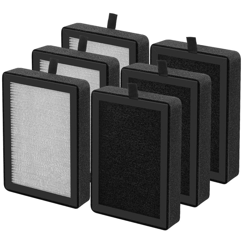 Pacote de 6 filtros de reposição para purificador de ar para Levoit LV-H128