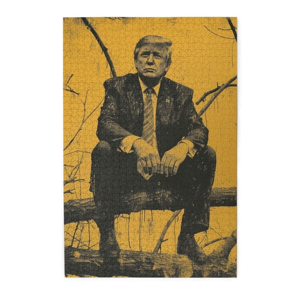 Quebra-cabeça Trump Tree 1000 peças para adultos e crianças