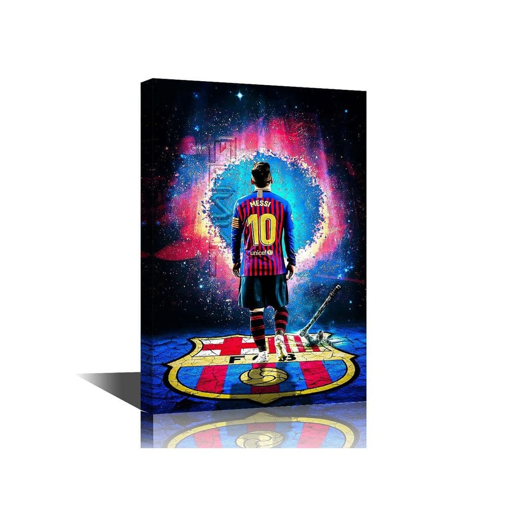 Arte de parede em tela TISHIRON Lionel Messi Pictures 40x60cm