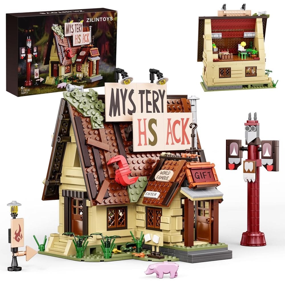Conjunto de construção Gravity House Mystery Shack com 965 peças