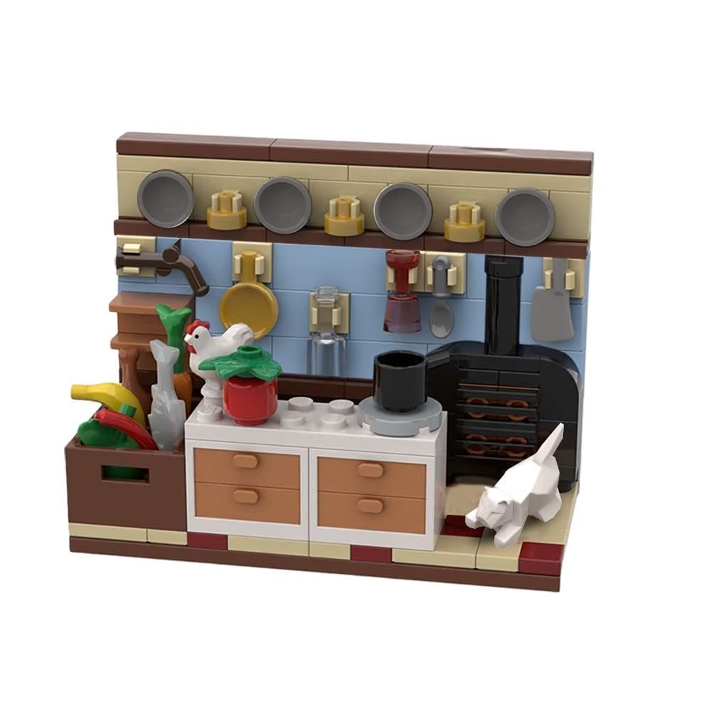 Building Block Scene Sayotoo Swedish Chef`s Kitchen 143 unidades