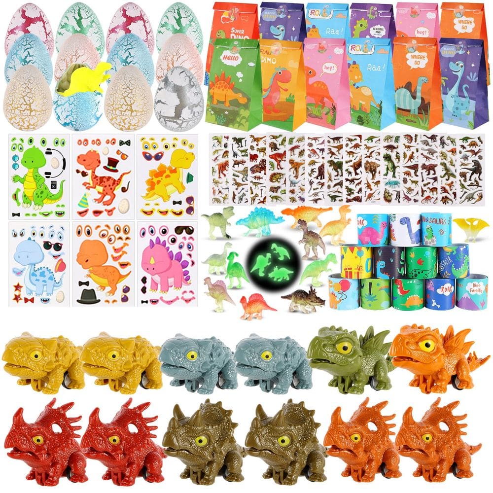 Dinosaur Party Favors LiYiQ 84 unidades com dinossauro Pull Back Cars