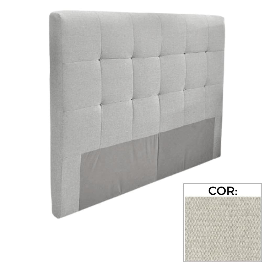 Cabeceira MH-2680 Herval Estofada Queen para Colchão 158 cm Linho Cinza C