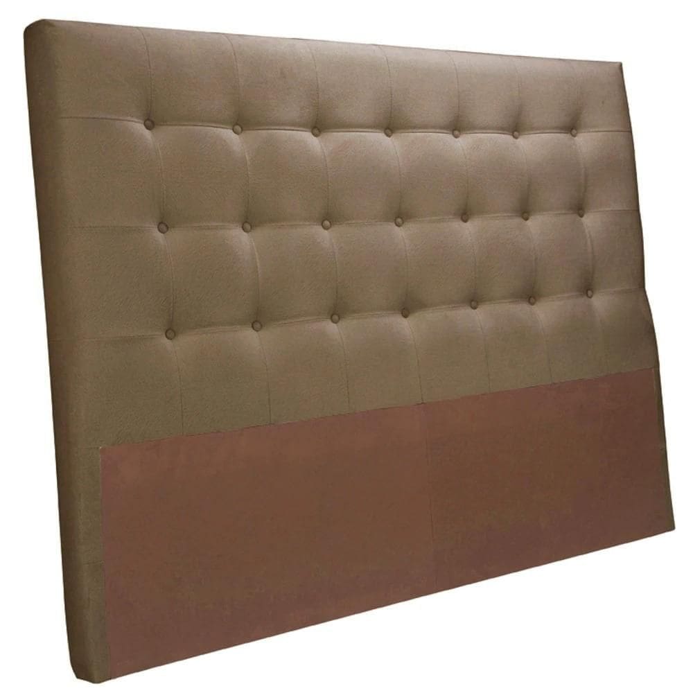 Cabeceira MH-2650 Herval Estofada Casal 140 cm Veludo Marrom B