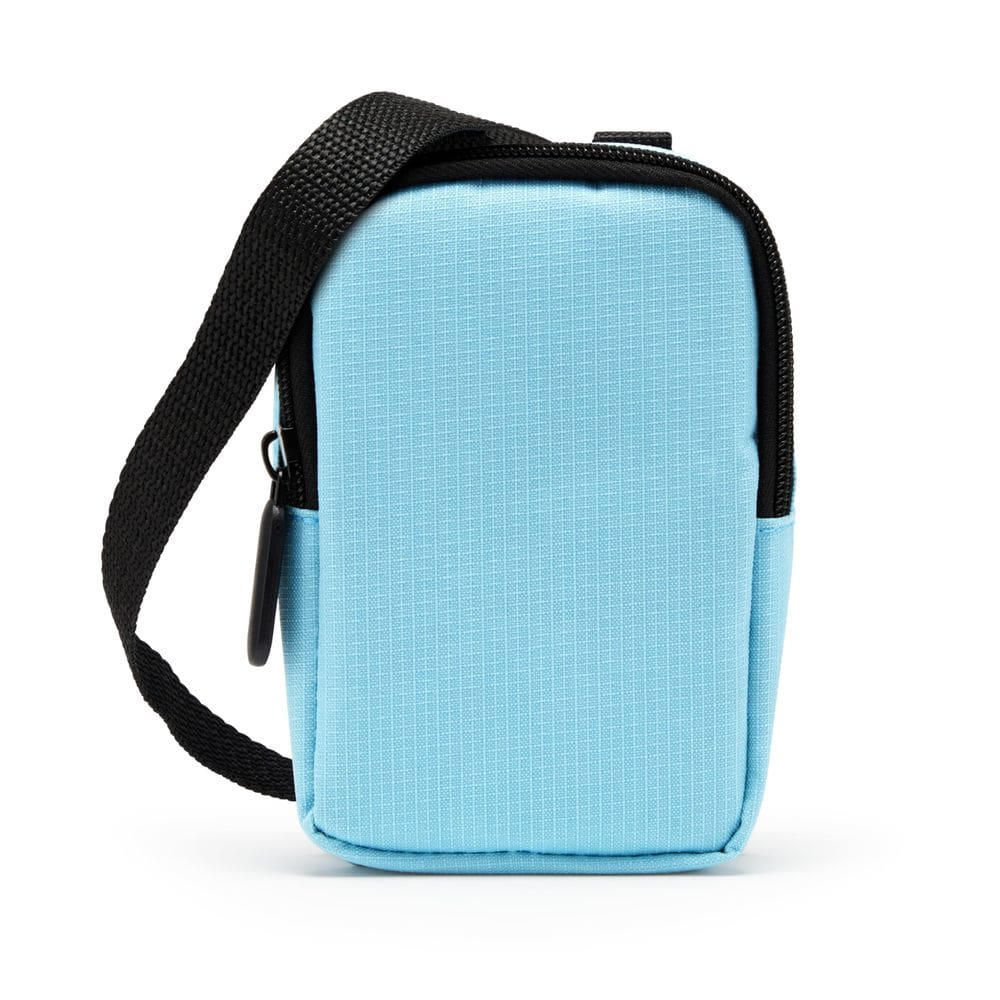 Estojo para câmera Zink Soft Small com bolso de papel fotográfico azul