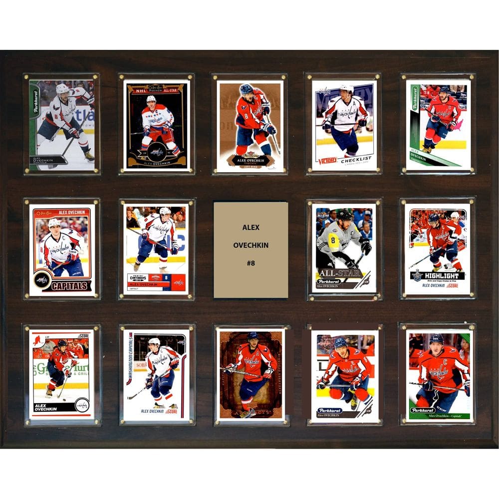 Placa C&I Collectables NHL Alex Ovechkin 14 cartas colecionáveis