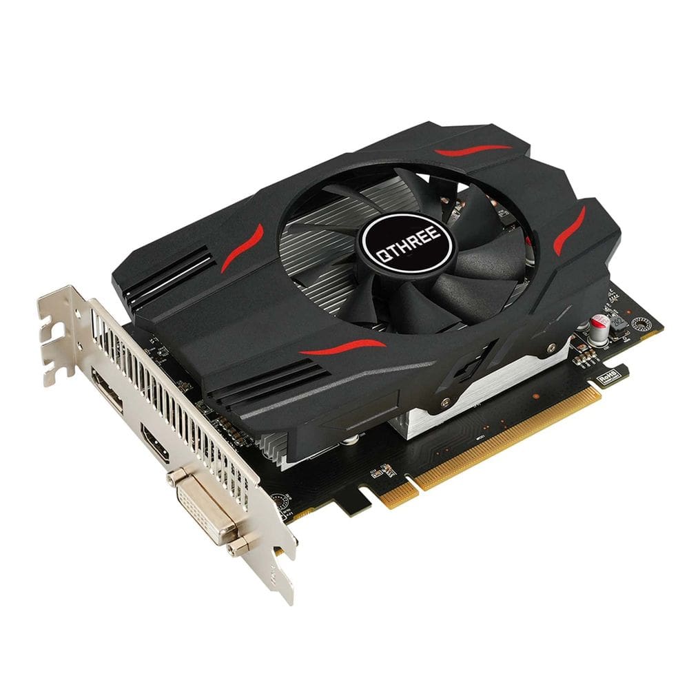 Placa gráfica QTHREE AMD Radeon RX 550 4GB GDDR5 de 128 bits