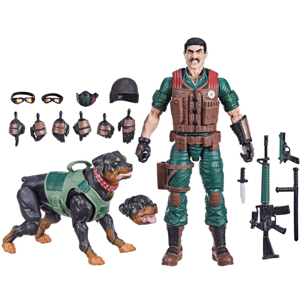 Figura de ação G.I. Joe Classified Series #113 Mutt & Junkyard