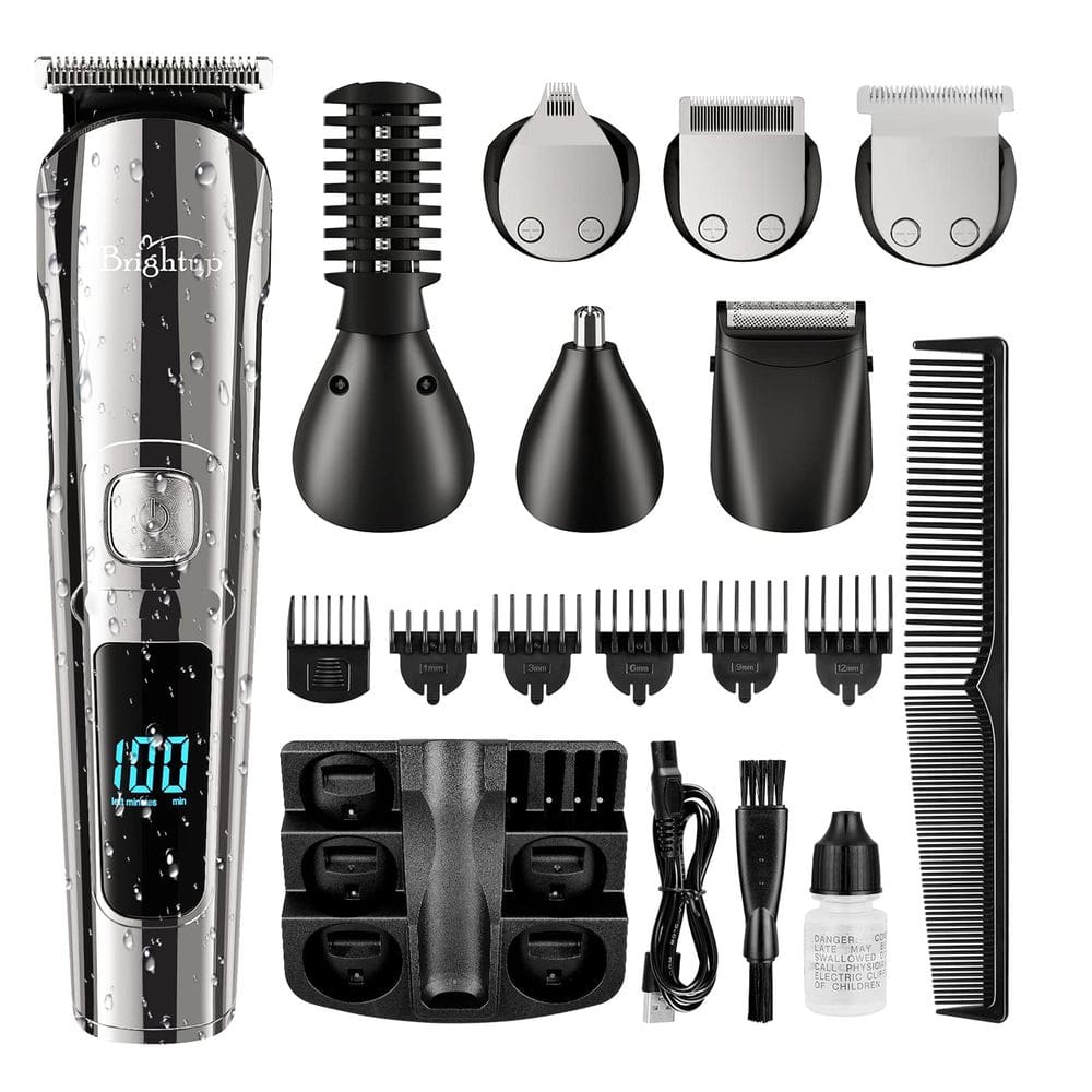 Aparador de barba Brightup FK-8688T Barbeador elétrico IPX7 à prova d`água