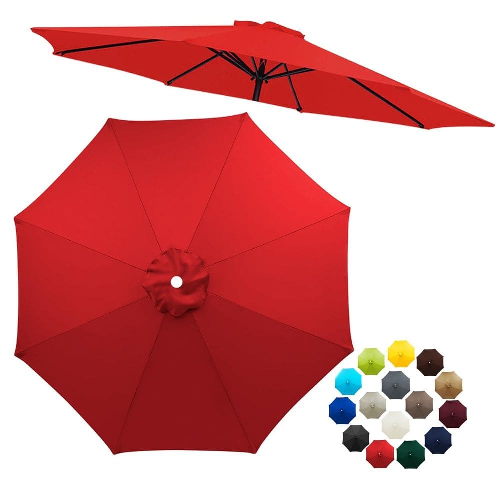 Substituição do dossel de guarda-chuva de pátio LZXNFZY 10 pés vermelho