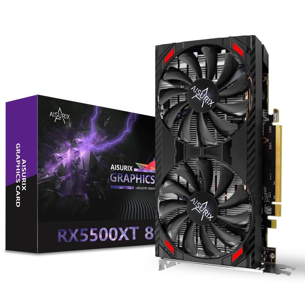 Placa gráfica AISURIX RX 5500 XT 8GB GDDR6 128Bit