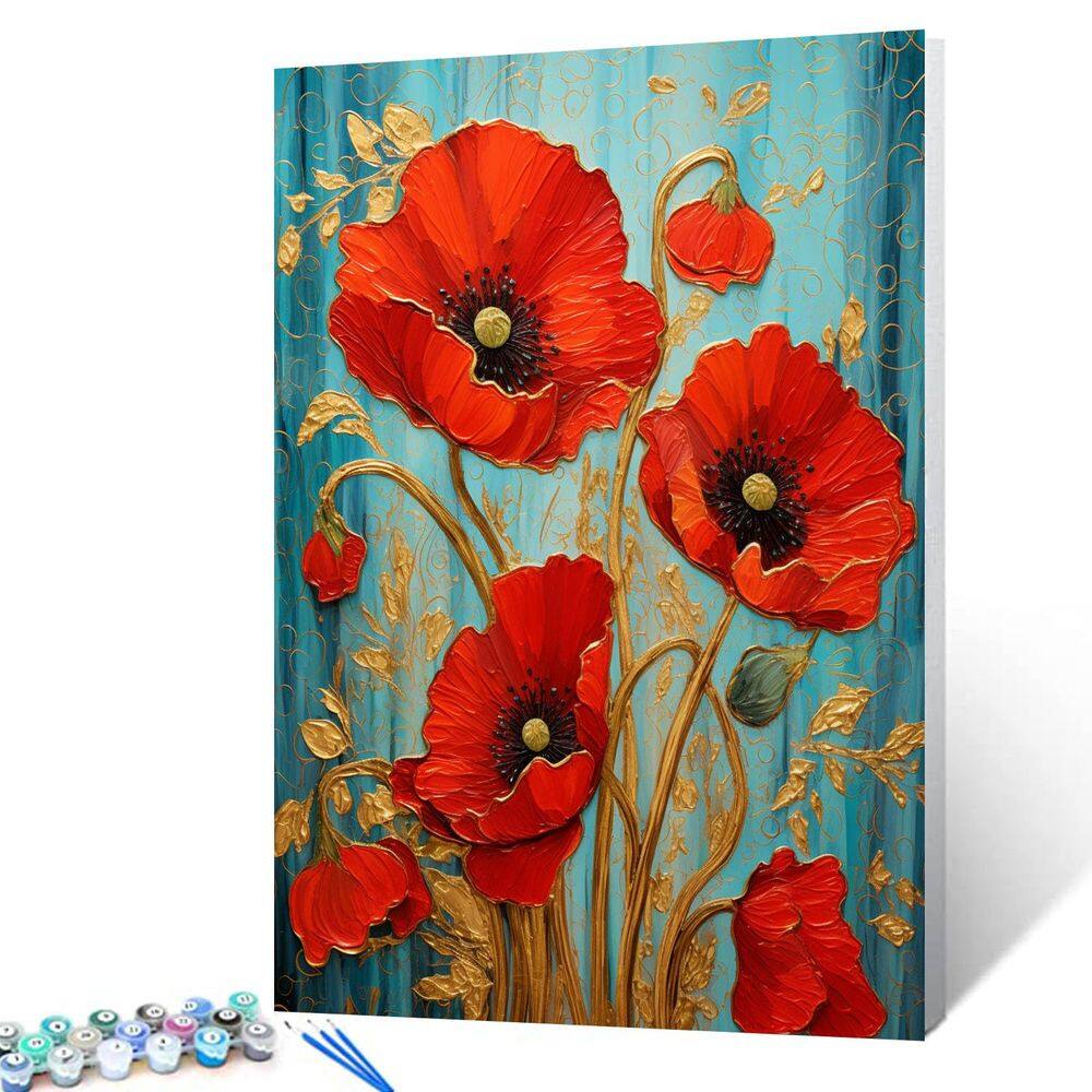 Kit de pintura por número Aihonmin Beautiful Blossom Floral