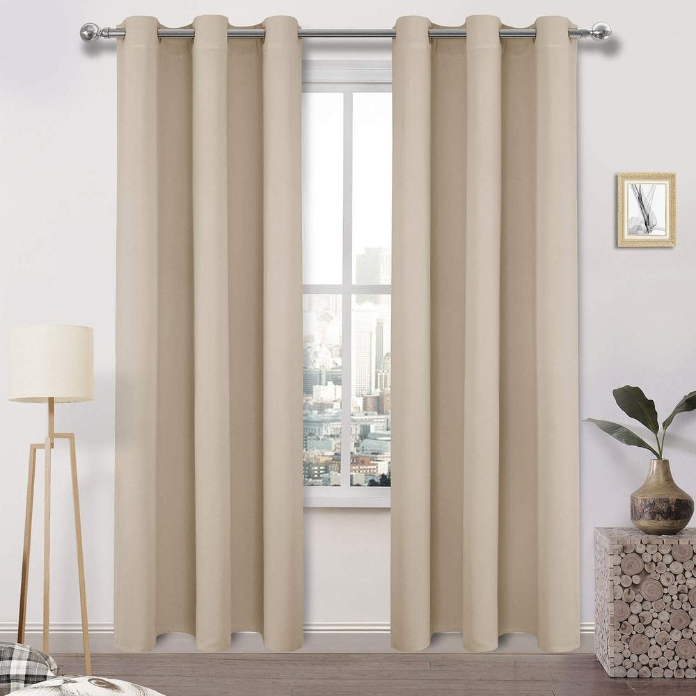 Cortinas Blackout DWCN com isolamento térmico 38x84cm bege
