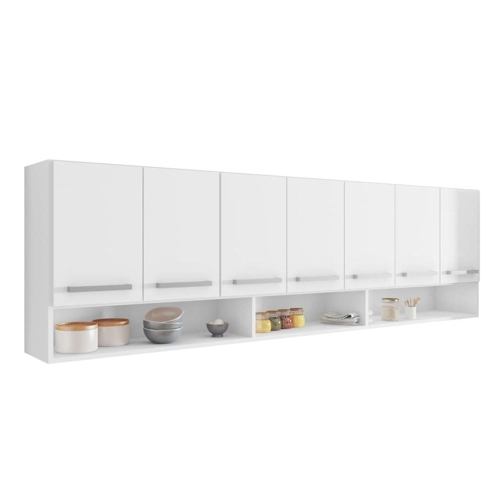 Armario Aereo De Cozinha Suspenso 7 Portas Nicho Luxemburgo