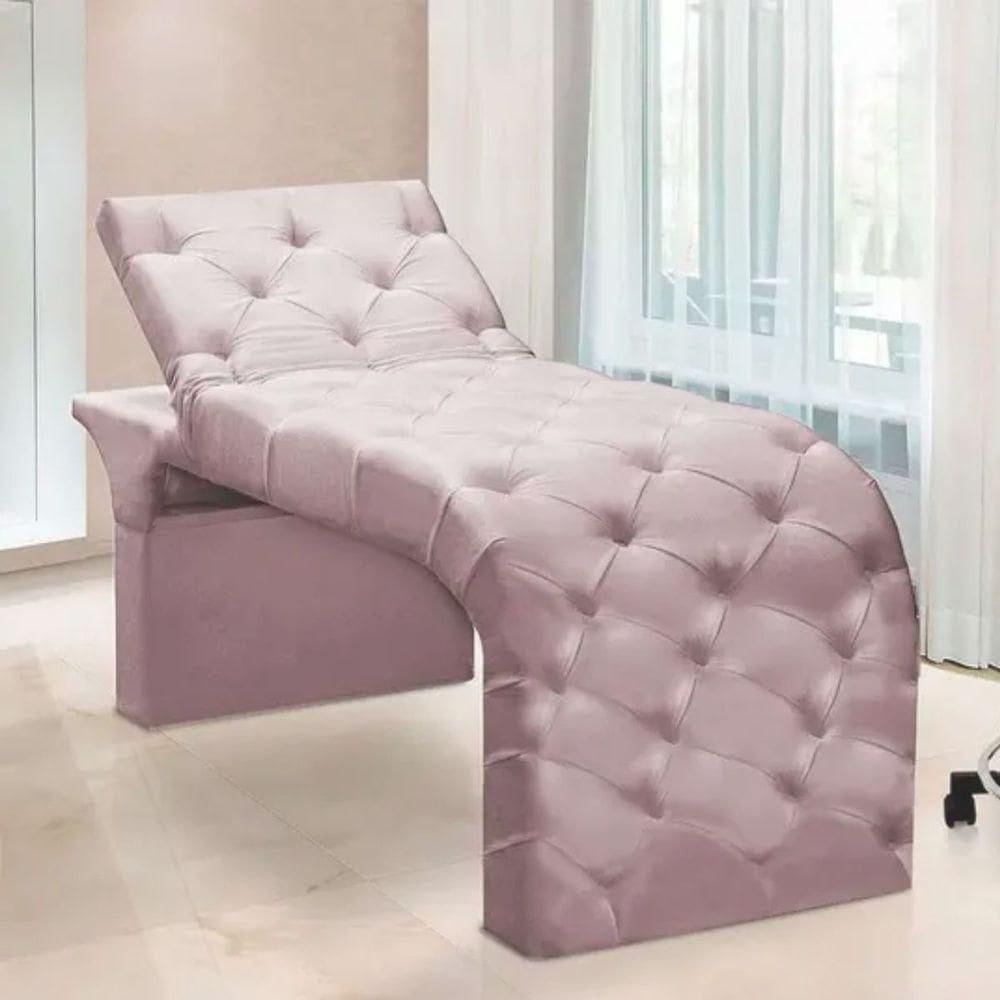 Maca Estofada Estética Cílios Regulável Spa Suede Eloísa Rosê