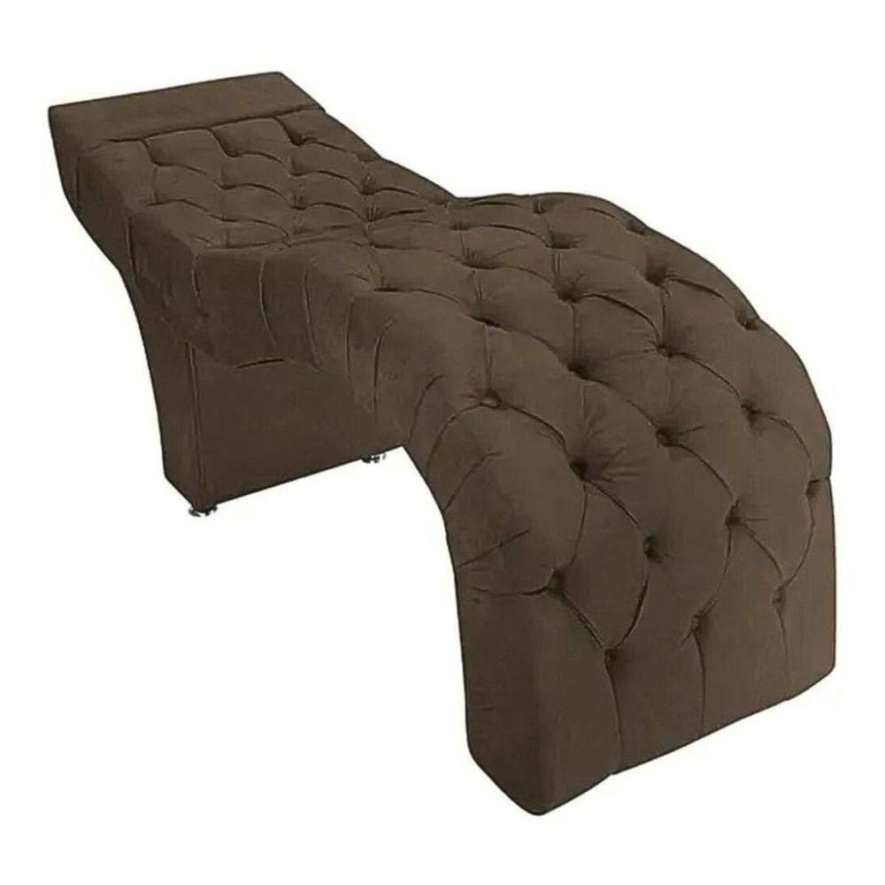 Maca Estofada Estética Cílios Salão Spa Suede Adriana Marrom