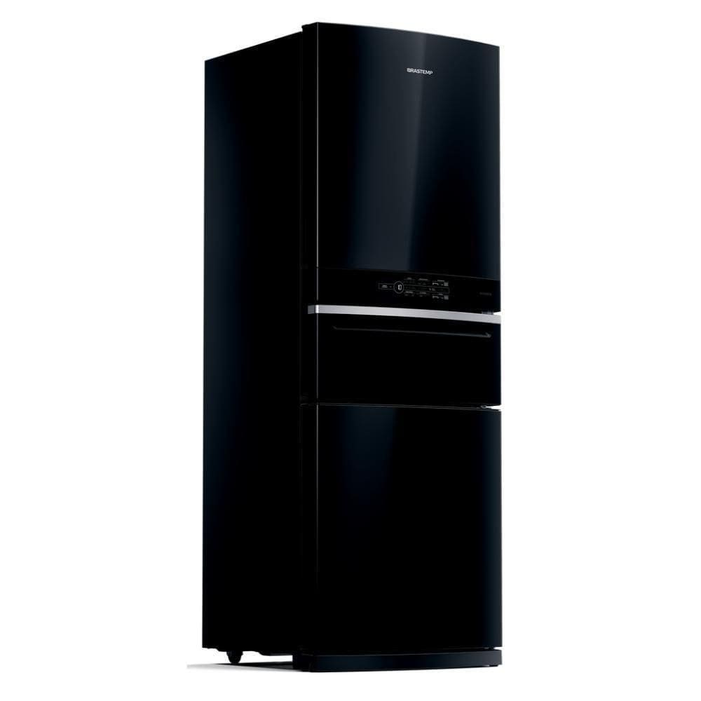 Geladeira Brastemp Inverse Frost Free 419L Preta Freeze Control Pro BRY59CEANA 110V