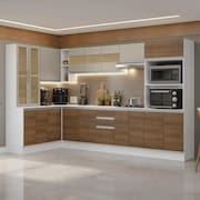 Armário De Cozinha Completa De Canto 100% Mdf 447Cm Madesa