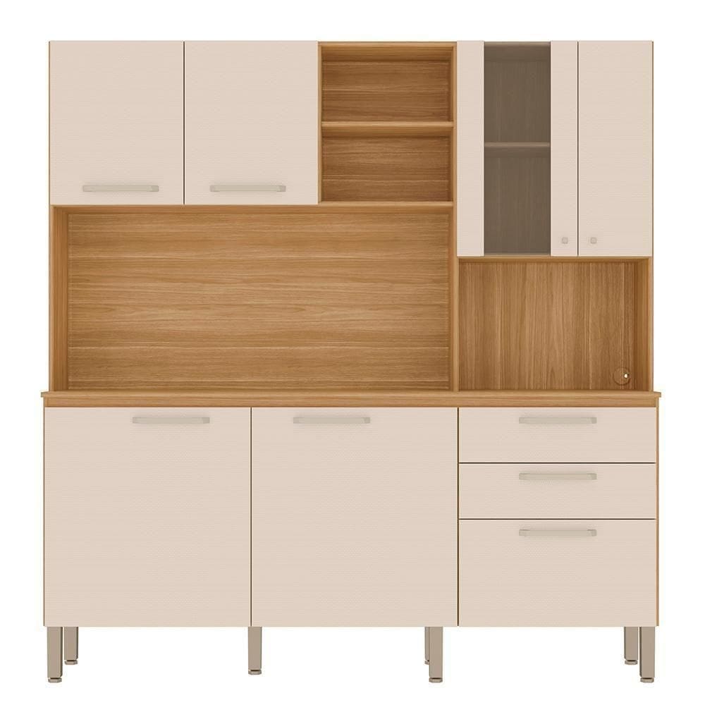 Cozinha Compacta Com Tampo 182 Cm Freijo Soft Ktp
