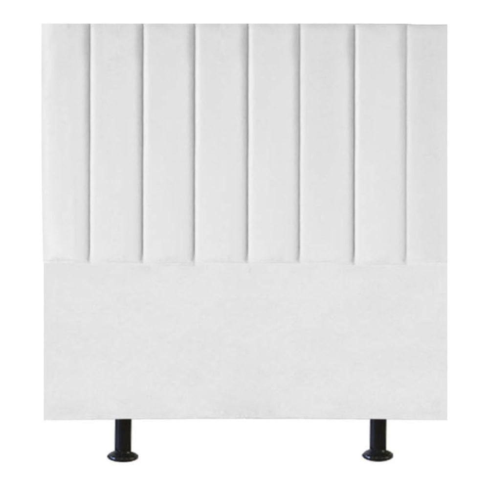 Cabeceira Estofada Cama Box Solteiro 100 Cm Maria Corino Branco