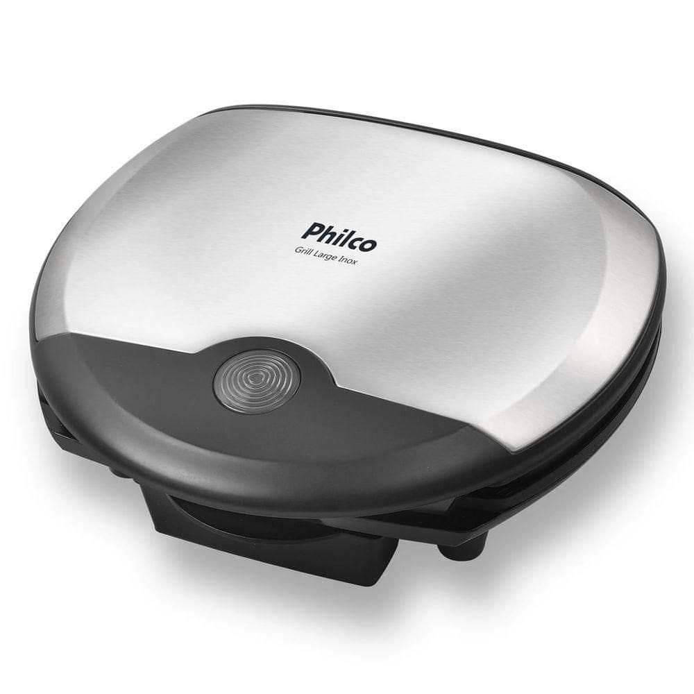Grill Philco Large Inox Antiaderente Placas Onduladas 110V