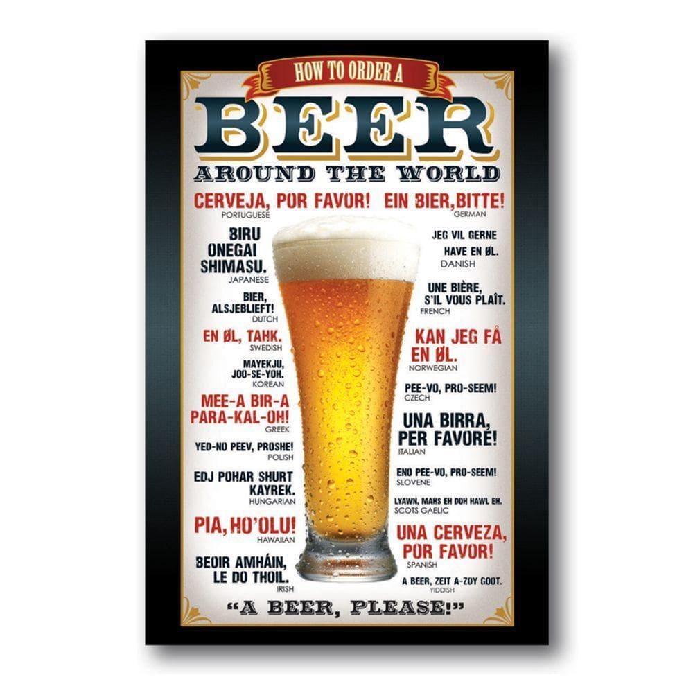 Placa Decorativa Beer Cervejas Frase Mdf 20x30 Cm