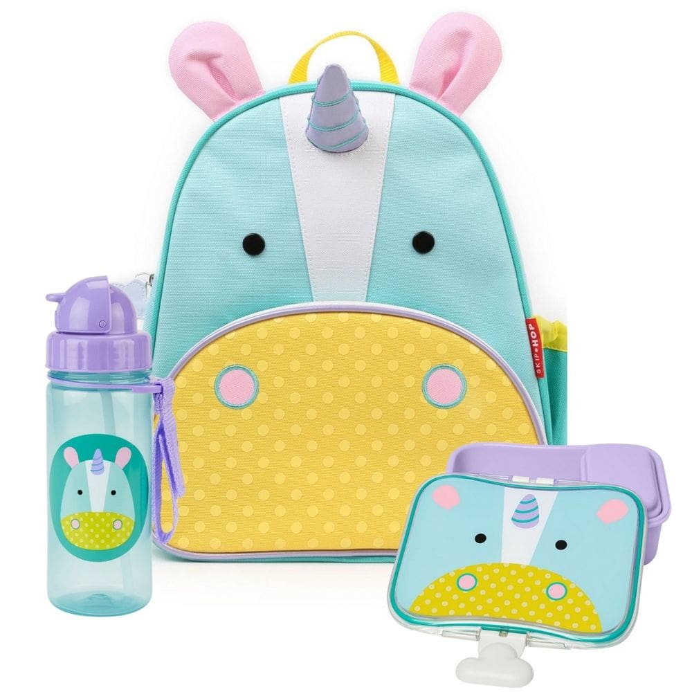 Kit Escolar Mochila Lancheira e Garrafa Zoo Unicórnio - Skip Hop