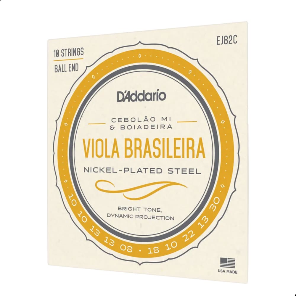 Encor. Viola Caipira Brasileira Daddario Cebolao Em Mi Ej82c