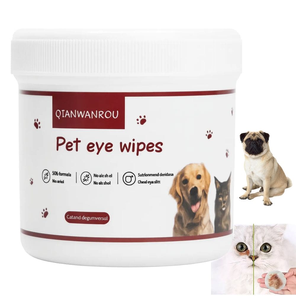 Lenço Umedecido Pet Cachorro Cao Gato Limpeza Olhos Cuidado Higiene Animal de Estimaçao Suave Seguro Hipoalergenico