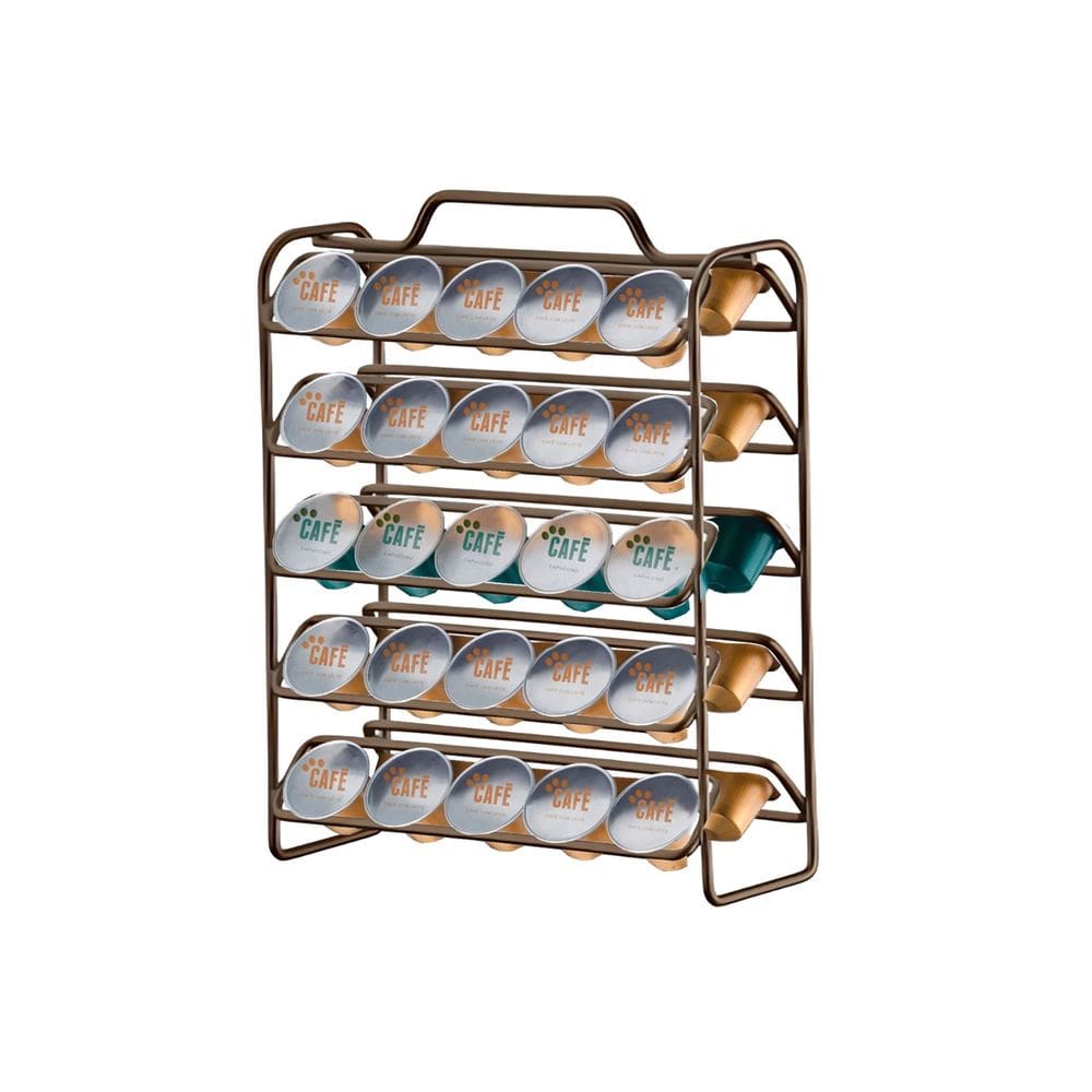 Suporte Porta 50 Cápsulas Compatível Nespresso Cor Café - 1147CFFuture