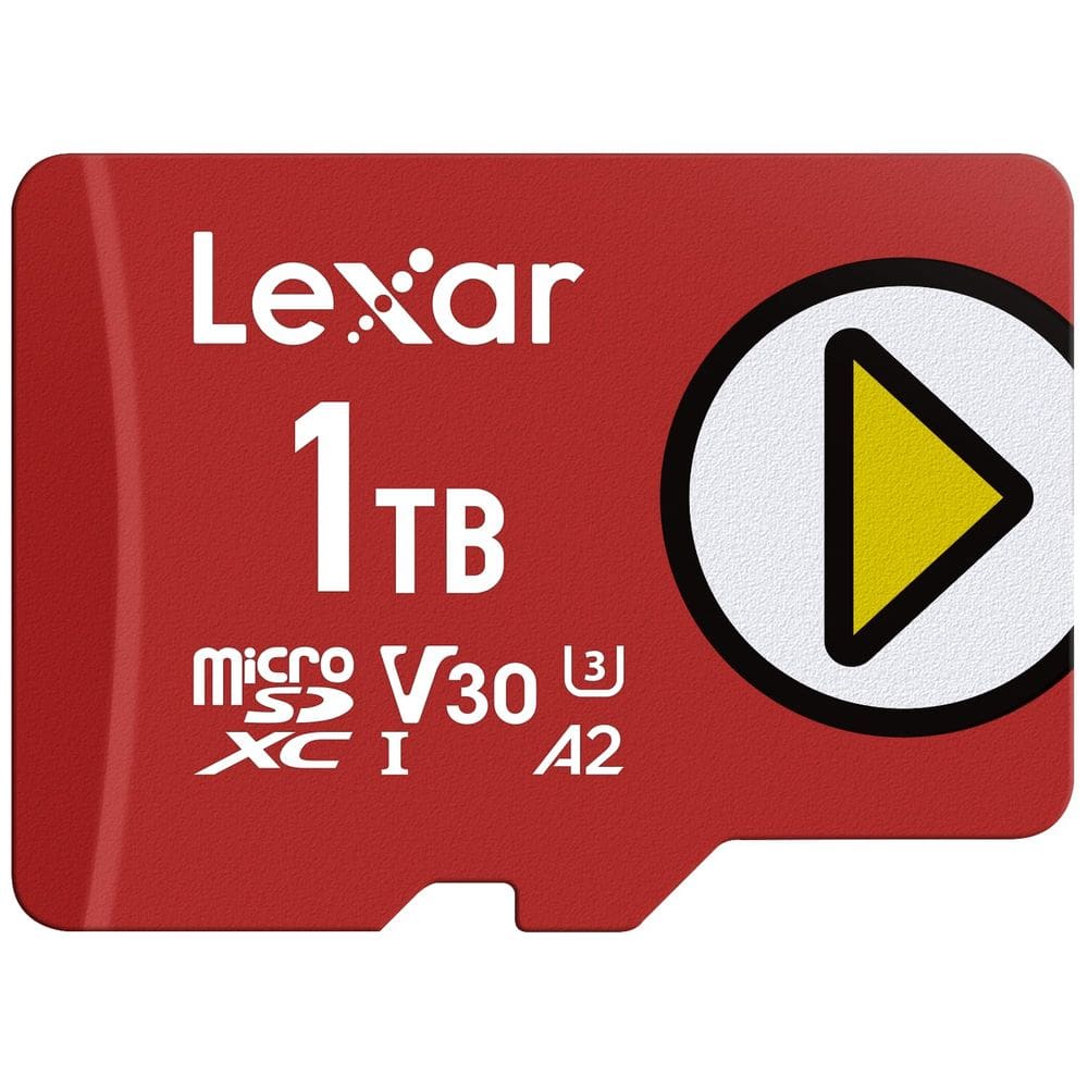 Cartão Micro SD Lexar de 1 TB Play UHS-I C10 U3 V30 A2 Full HD 4K