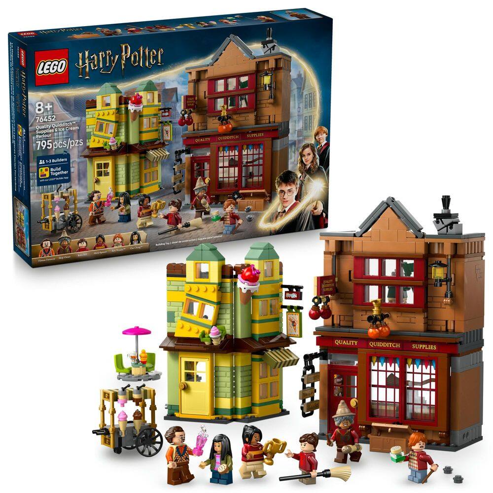 Conjunto de construção LEGO Harry Potter Quidditch Supplies & Ice Cream Parlour 76452