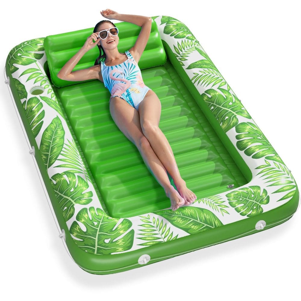 Espreguiçadeira de bronzeamento inflável Float Jasonwell 4 em 1