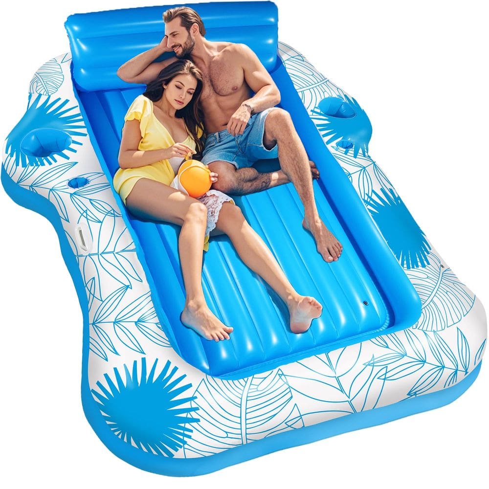 Espreguiçadeira de piscina inflável Float JIANYHW X-Large para adultos