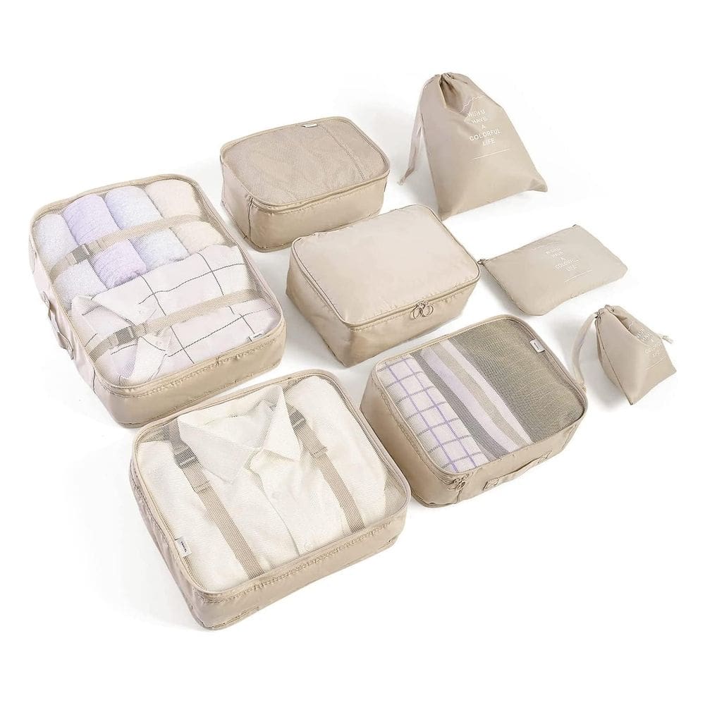 Conjunto de cubos de embalagem LANSKLBD 8 para malas e bagagem de viagem
