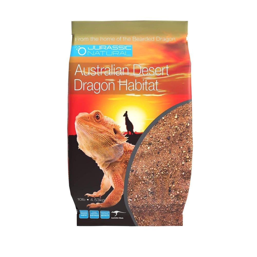 Substrato de habitat Jurassic Natural Australian Desert Dragon Red