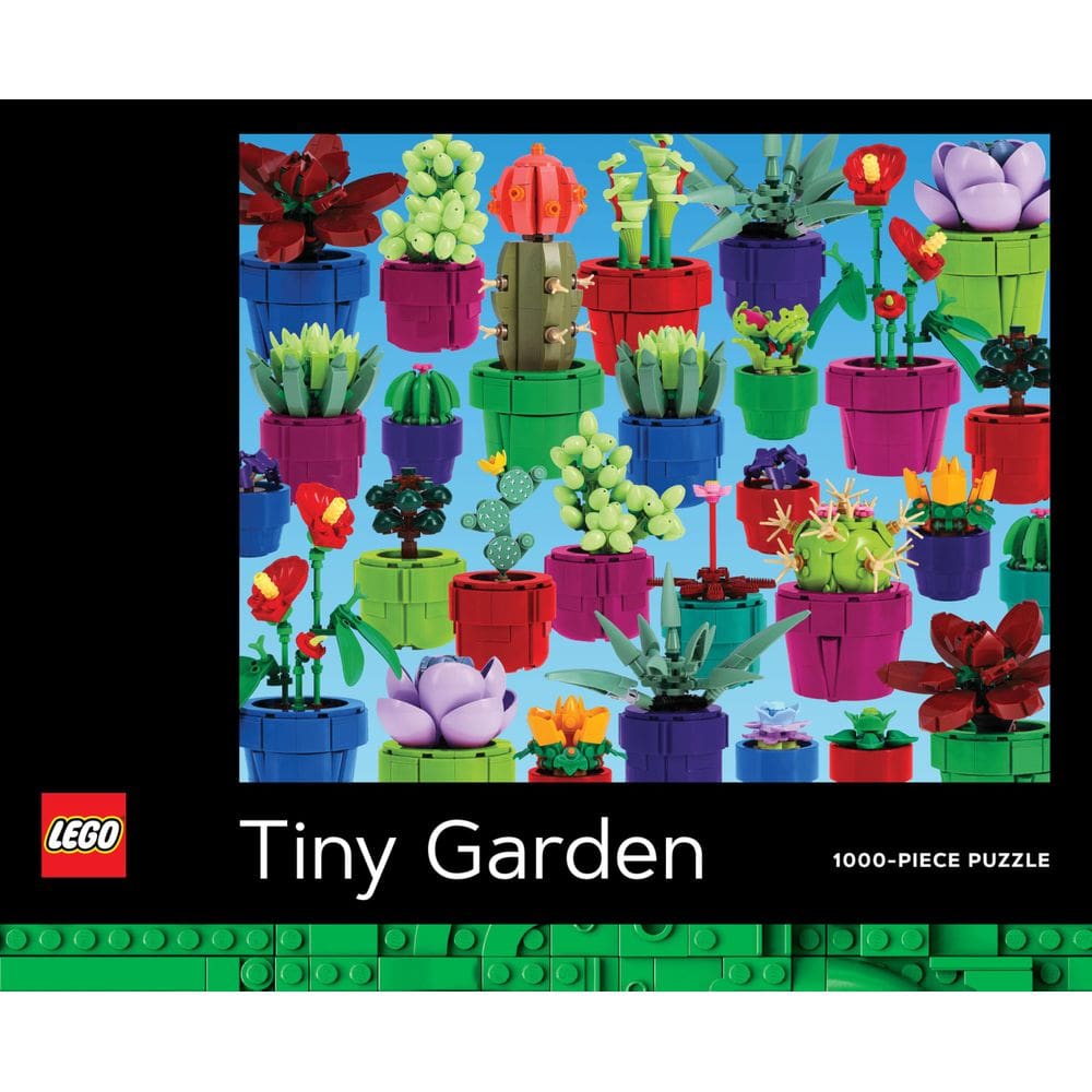 Quebra-cabeça Lego Tiny Garden 1000 peças com 30 plantas