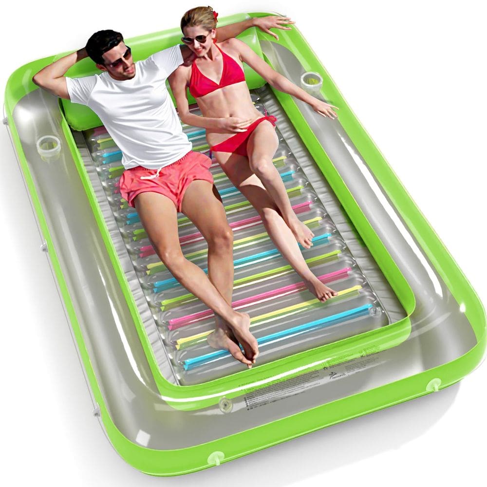 Espreguiçadeira de bronzeamento inflável Float Jasonwell 4 em 1