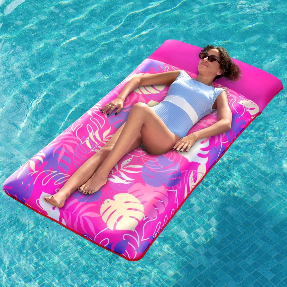 Espreguiçadeira de tecido inflável Floats Raft Sloosh XL rosa