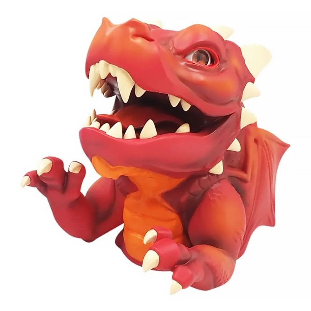 Fantoche de Plástico Dragão Chain Breakerz Zinder com Som e Animação Vermelho BR2265 - Multikids