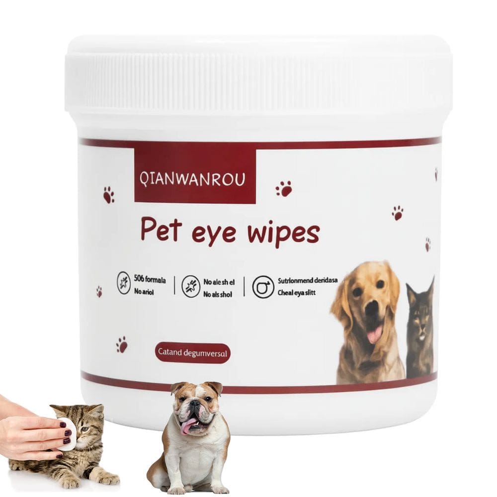 Lenço Umedecido Cao Pet Gato Cachorro Limpeza Olhos Higiene Cuidado Hipoalergenico Suave Animal de Estimaçao