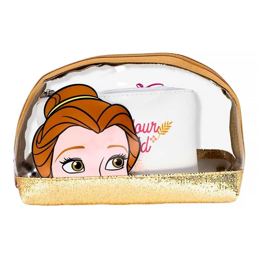 Necessaire Bolsa Maquiagem Viagem 2in1 Bela Princesa Disney 10073341 - ZonaCriativa