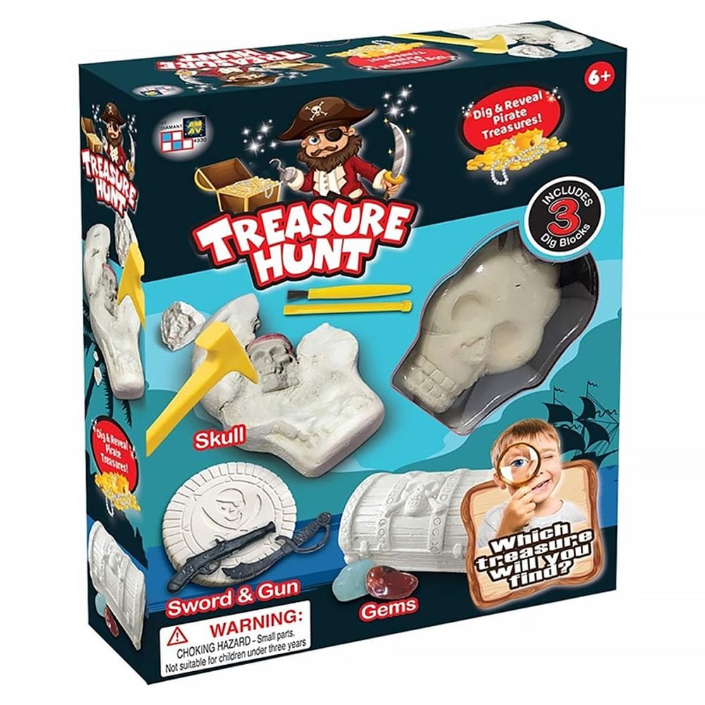 Kit Escavação Aventuras Tesouro Treasure Hunt Piratas BR2135 - Multikids